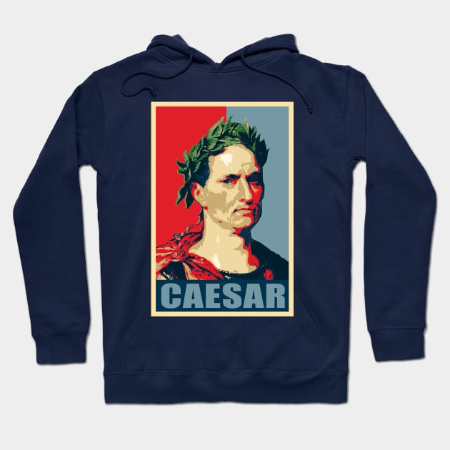 Julius Caesar Propaganda Pop Art Hoodie by Nerd_art